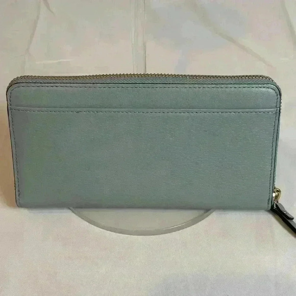 Kate Spade Zip-around Continental Wallet Color Morning Sky - Picture 2 of 9